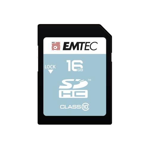 EMTEC - Carte mémoire flash - 16 Go - Class 10 - SDHC