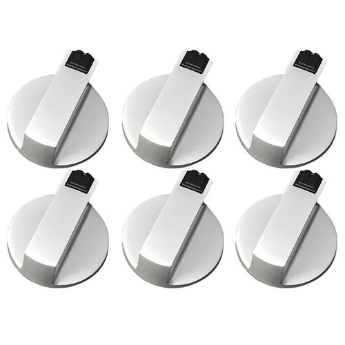 Boutons De Commande De Cuisinière, Bouton De Four, Alliage De Zinc 6Mm Universel Argent Gaz, Adaptateurs De Boutons De Commande De Four Interrupteur R 9109-May14A22932