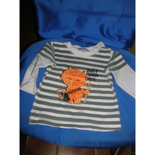 T-Shirt Manches Longues Prends Ton Pouce 12 Mois.