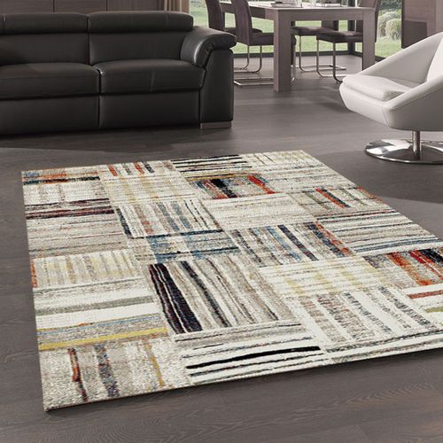 Tapis Berbère 280x380 Tissé Motifs Tribaux Maro Beige