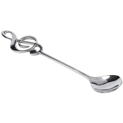 Cuillère À Thé En Acier Inoxydable, 8 Pièces, Thème Musique, Cuillère À Café, Forme De Note, Petite Cuillère À Dessert À Glace, Couverts Créatifs 9109-May14a23711