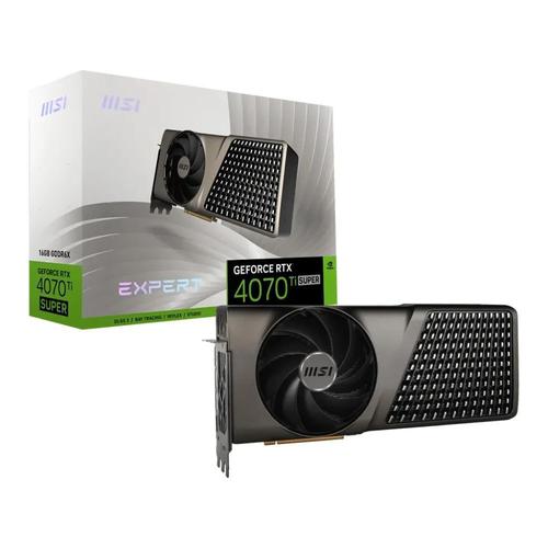 MSI RTX 4070 Ti SUPER 16G EXPERT, GeForce RTX 4070 Ti SUPER, 16GB GDDR6X, PCI-Express