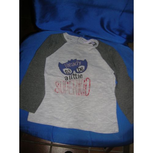 T-Shirt Manches Longues Pommette 12 Mois.
