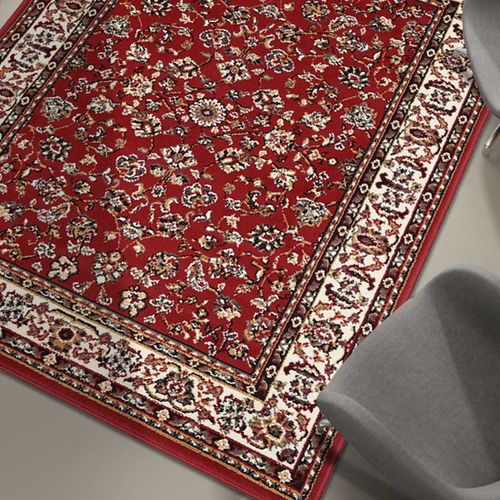 Tapis Oriental 60x110 Rectangle Rouge Tissé Motif Ancestral Lyn1 Nomed