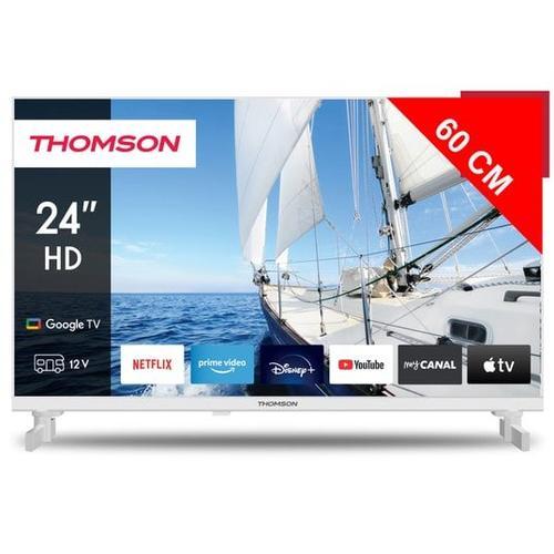 TV LED 60 cm 24HG2S14CW - Google TV - 12Volt - Blanc