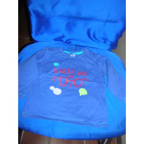 T-Shirt Manches Longues 12 Mois.