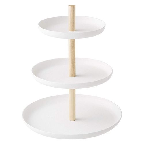 Plateau De Service À Gâteaux À 3 Niveaux, Plateau De Fruits Élégant Support À Cupcakes De Mariage Plat À Fromage En Bois Et En Métal 9109-May14A28465