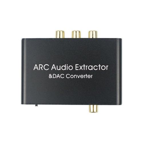 Convertisseur Audio Arc Numérique À Analogique, Compatible Hdmi, Câble Coaxial Rca Spdif, Adaptateur 3.5Mm 9109-May14A26065