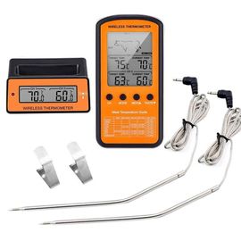 Thermomètre À Viande Avec Télécommande, 2 Sondes, Four De Cuisson Numérique, Bbq, Cuisine, Thermomètre Pour Aliments, Bbq 9109-May14A27891