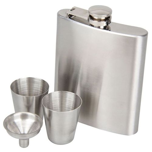 Flacon De Hanche En Acier Inoxydable Pour Liqueur, Bouchon De Whisky, Entonnoir, Verres À Boire, Mini Bouteille Avec Entonnoir 9109-May14a28041