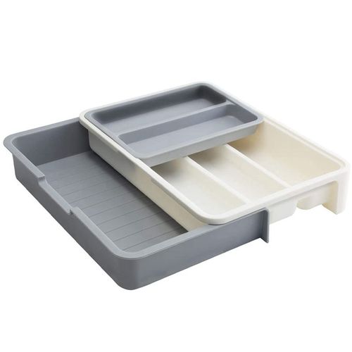 Tiroir À Couverts Réglable Extensible, Organisateur D'Ustensiles De Cuisine, Rangement Polyvalent Pour La Cuisine 9109-May14A27144