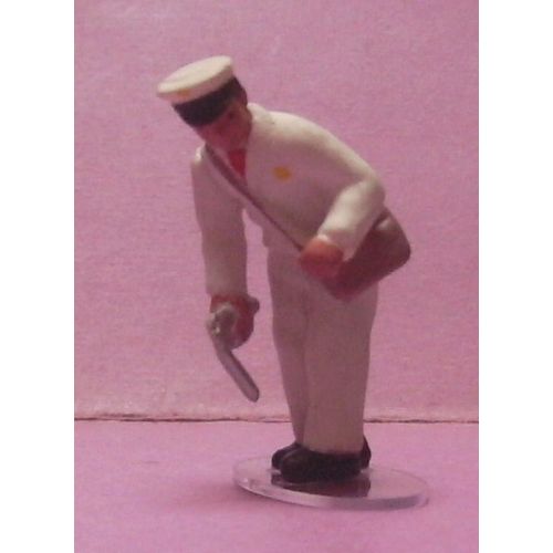 Homme Pompiste N°1 - Échelle 1/43 - Garage Moderne Hachette Collection-Hachette