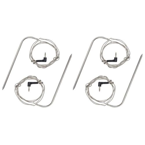 Sonde De Remplacement Pour Viande Haute Température, 4 Pièces, Pour Grils À Granulés Et Fumoir, Compatible Avec Les Grils De Fosse 9109-May14A27928