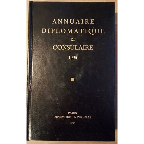 Annuaire Diplomatique Et Consulaire 1995