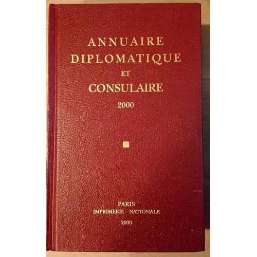 Annuaire Diplomatique Et Consulaire 2000