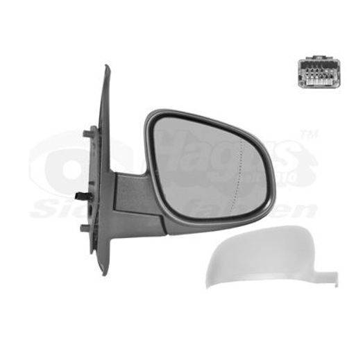 Retroviseur Electrique Droit Blanc Pour Renault Kangoo 6/13 -