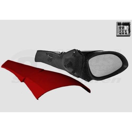 Retroviseur Electrique Droit Rouge Pour Opel Vectra B 10/95 - 7/02