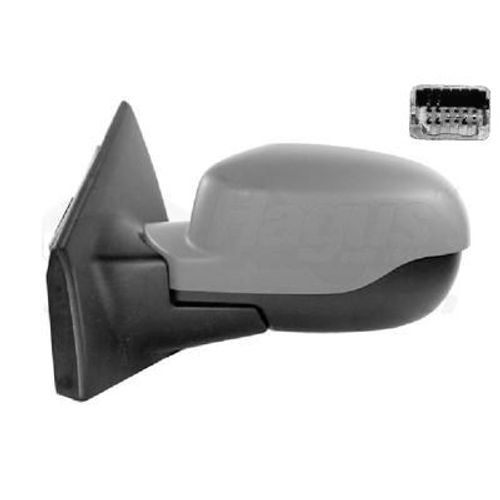 Retroviseur Electrique Gauche Gris Metal Pour Renault Clio Iii 06/09 -