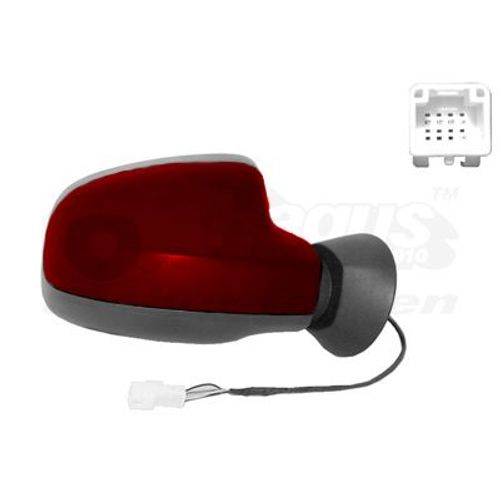 Retroviseur Electrique Droit Rouge Pour Dacia Logan 9/04 - 08