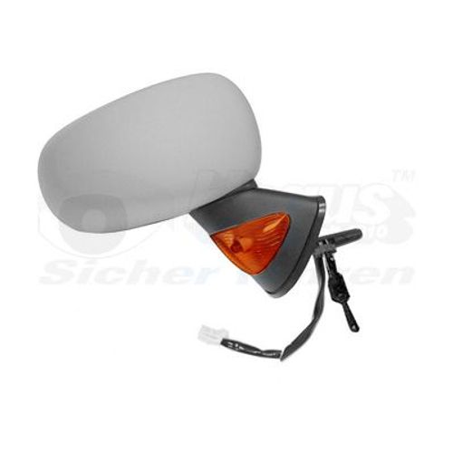 Retroviseur Electrique Droit Gris Metal Pour Renault Modus 04 - 08