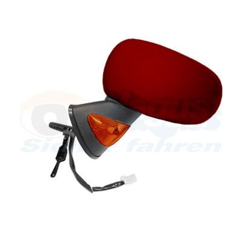 Retroviseur Electrique Gauche Rouge Pour Renault Modus 04 - 08