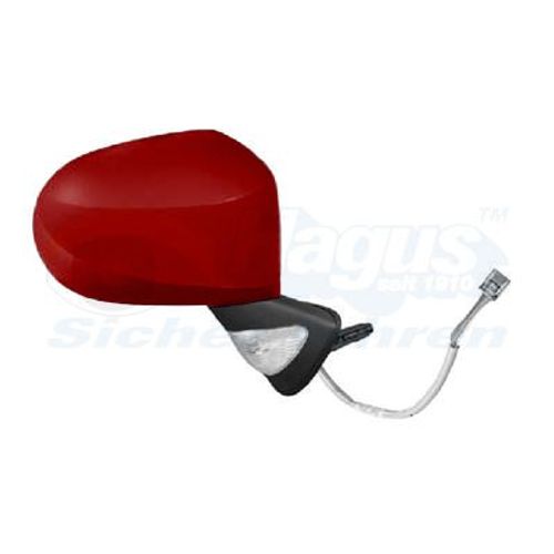Retroviseur Electrique Droit Rouge Pour Renault Modus 08 -