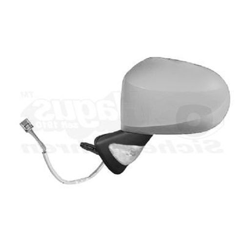 Retroviseur Electrique Gauche Gris Metal Pour Renault Modus 08 -