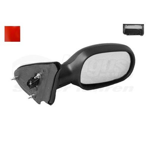 Retroviseur Electrique Droit Rouge Pour Renault Megane - 10/02