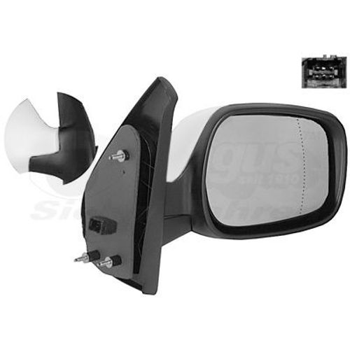 Retroviseur Electrique Droit Blanc Pour Renault Kangoo 98 - 08