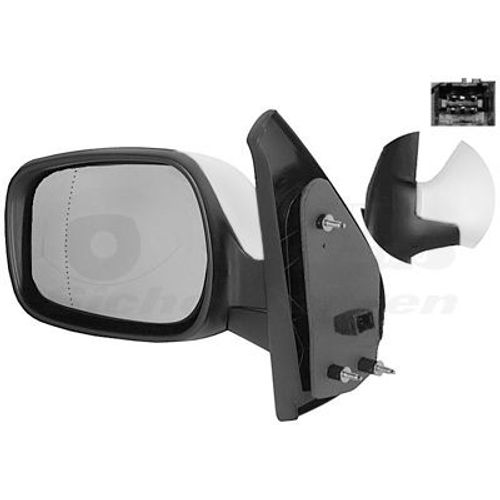 Retroviseur Electrique Gauche Blanc Pour Renault Kangoo 98 - 08