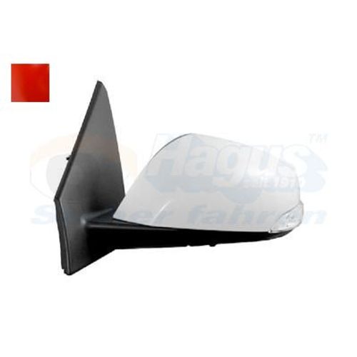 Retroviseur Electrique Gauche Rouge Pour Renault Megane 09 - 15