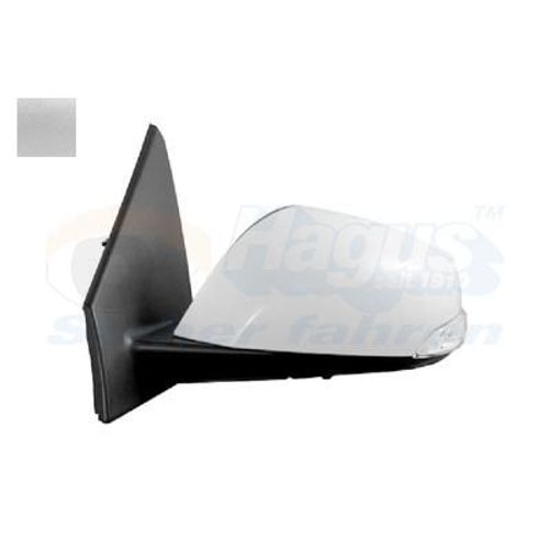 Retroviseur Electrique Gauche Gris Metal Pour Renault Megane 09 - 15