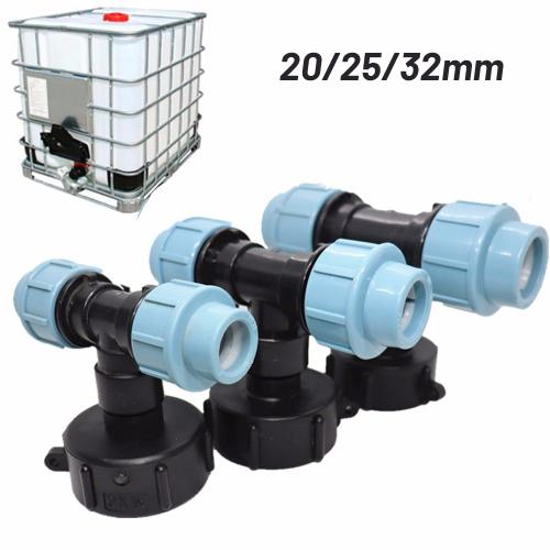 Connecteur De Tuyau D'Eau, 20/25/32Mm 1/4 "", Adaptateur De Tuyau Pour Pelouse De Jardin, Raccord De Robinet Pratique, Sortie À Trois Voies, Adaptateur 9109-May14A29016