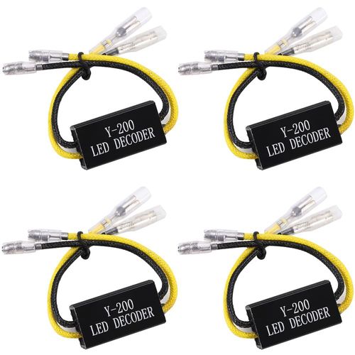 4 Pièces 12v Moto Led Résistance De Puissance Résistance De Charge Décodeurs Clignotants Contrôleur De Correction Pour Moto Scooter