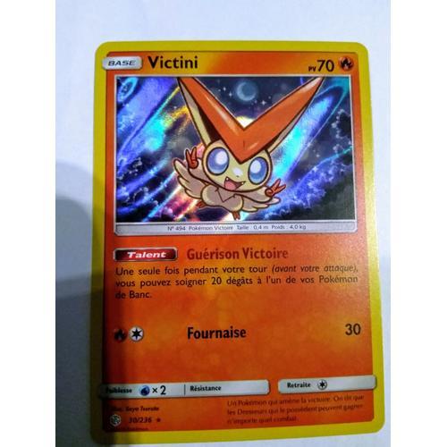 Carte Pokemon Victini Holo 30/236 Eclipse Cosmique Vf