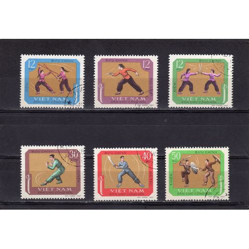 Timbres-Poste Du Viet-Nam Du Nord (Sports Traditionnels)