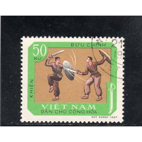 Timbre-Poste Du Viet-Nam Du Nord (Sport Traditionnel)
