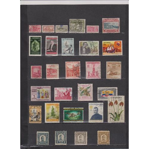 Colombie Lot De Timbres