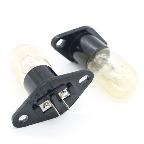 Ampoule Pour Four À Micro-Ondes 240V 20W, 2 Pièces/Lot, Éclairage Pour Réfrigérateur Avec Support 9109-May14A33574