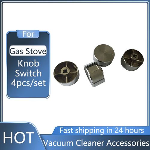 Interrupteur Rotatif Pour Four À Gaz, 4 Pièces, Grill En Zinc, Rond Chromé, Bouton De Cuisson De 38Mm De Diamètre, Accessoires De Valve 9109-May14A33843