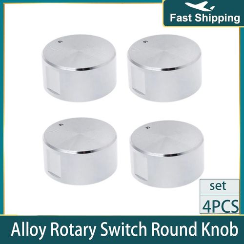Interrupteur De Four Universel Pour Cuisinière À Gaz En Métal Argenté, 8Mm, Adaptateur De Boutons Ronds, Verrouillage De La Surface De Cuisson, Pièces 9109-May14A33754