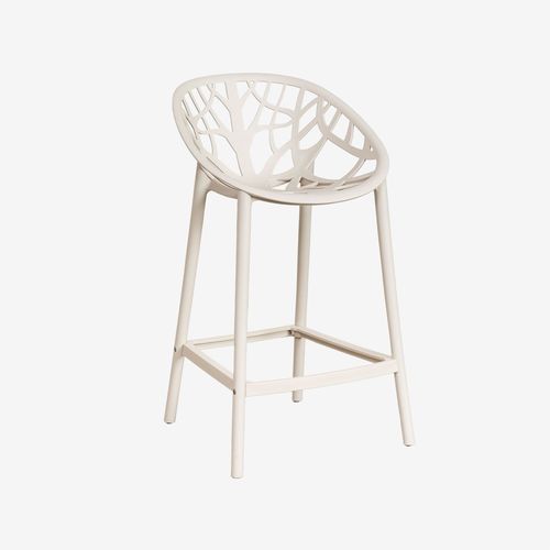 Lot De 2 Tabourets Hauts Ores Tapioca Beige ¿65 Cm