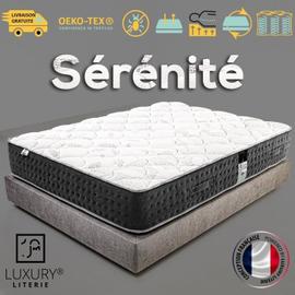 Matelas 140x190 cm Sérénité, Ressorts Ensachés, Mousse Haute Densité, Indépendance