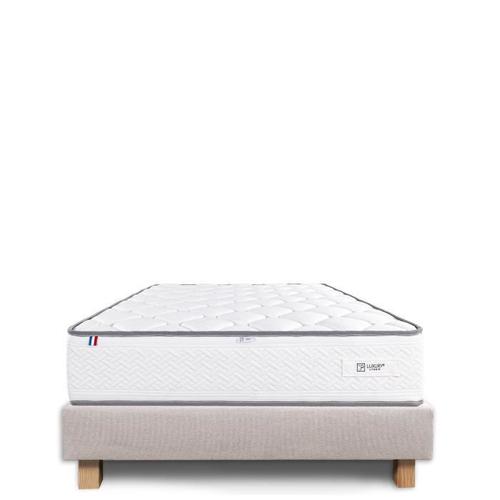 Ensemble Matelas 90x190 Cm - Luxury Literie - Iris - Mémoire De Forme - Ferme - Face Été/Hiver