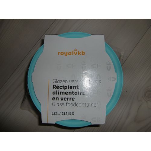 Boîte De Conservation Ronde En Verre Avec Couvercle 0,82 L