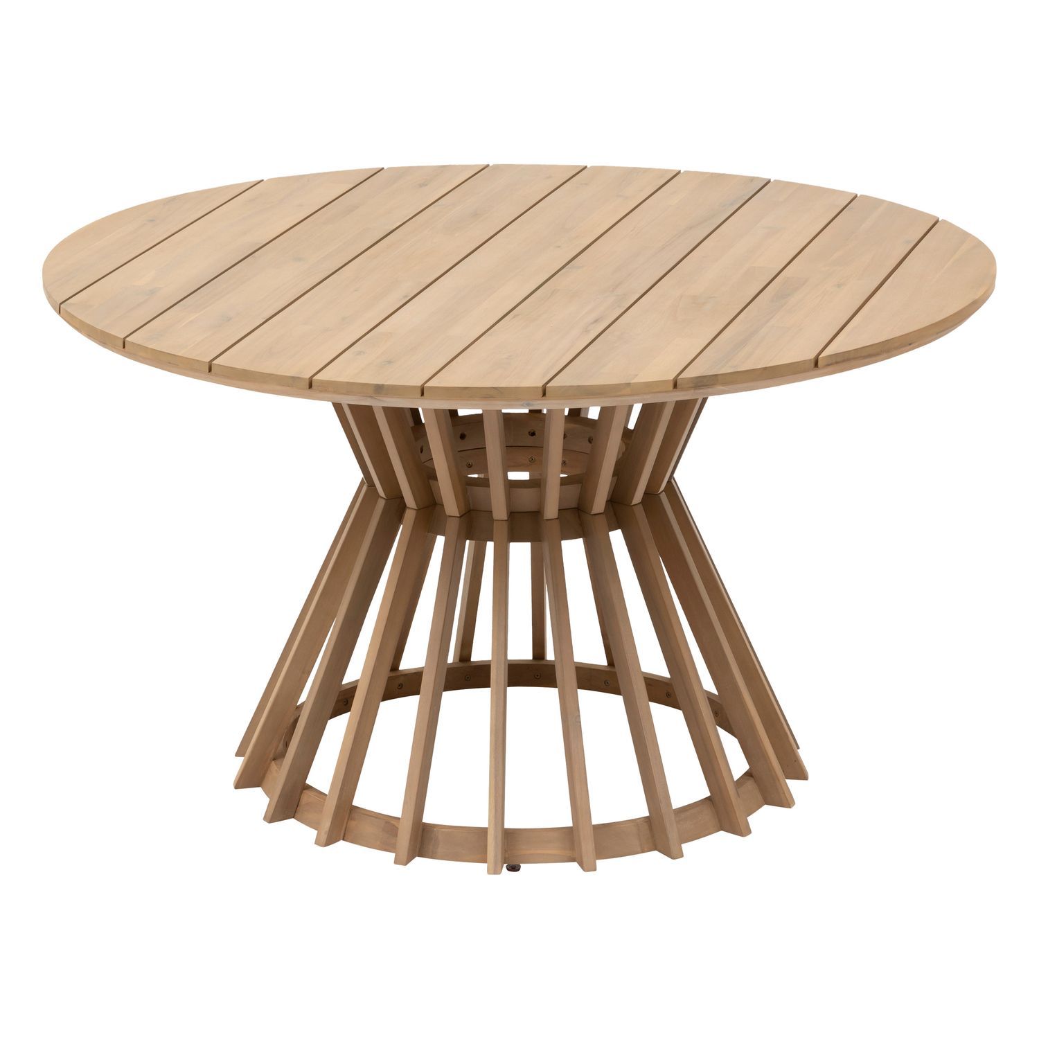 Table De Jardin Ronde Osuna En Acacia - 6 Places