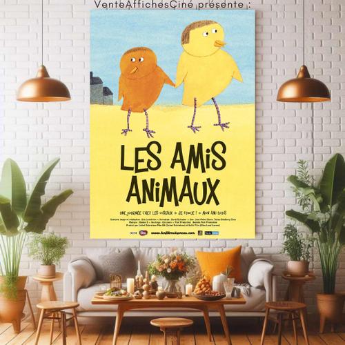 Affiche "Les Amis Animaux" / 120x160cm / Pliée