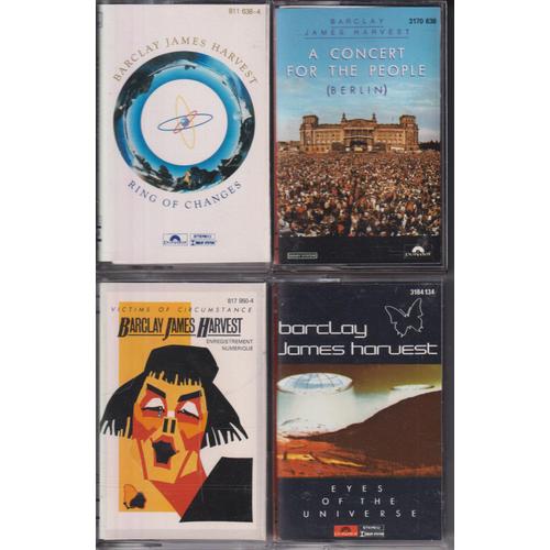 Barclay James Harvest Lot De 4 K7 Cassettes Audio Tape