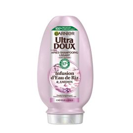 Pack Garnier Ultra Doux Après-Shampooing Lissant Infusion D'eau De Riz 200ml 
