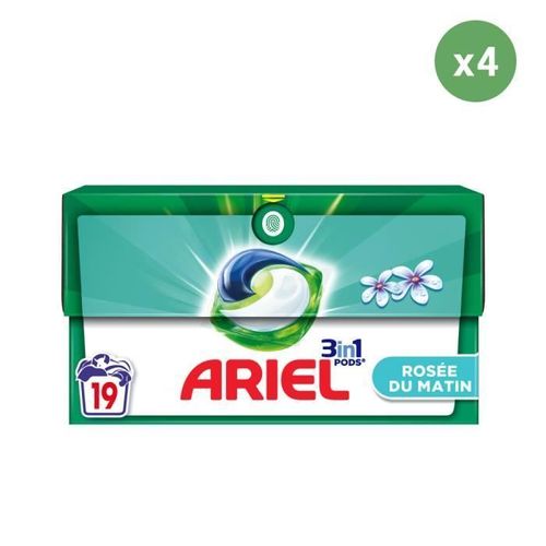 4x19 Pods Rosee Du Matin, Lessive En Capsules Ariel